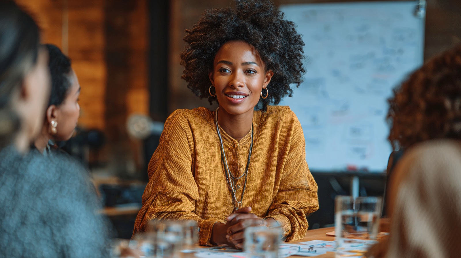 A mentor and founder in a working session